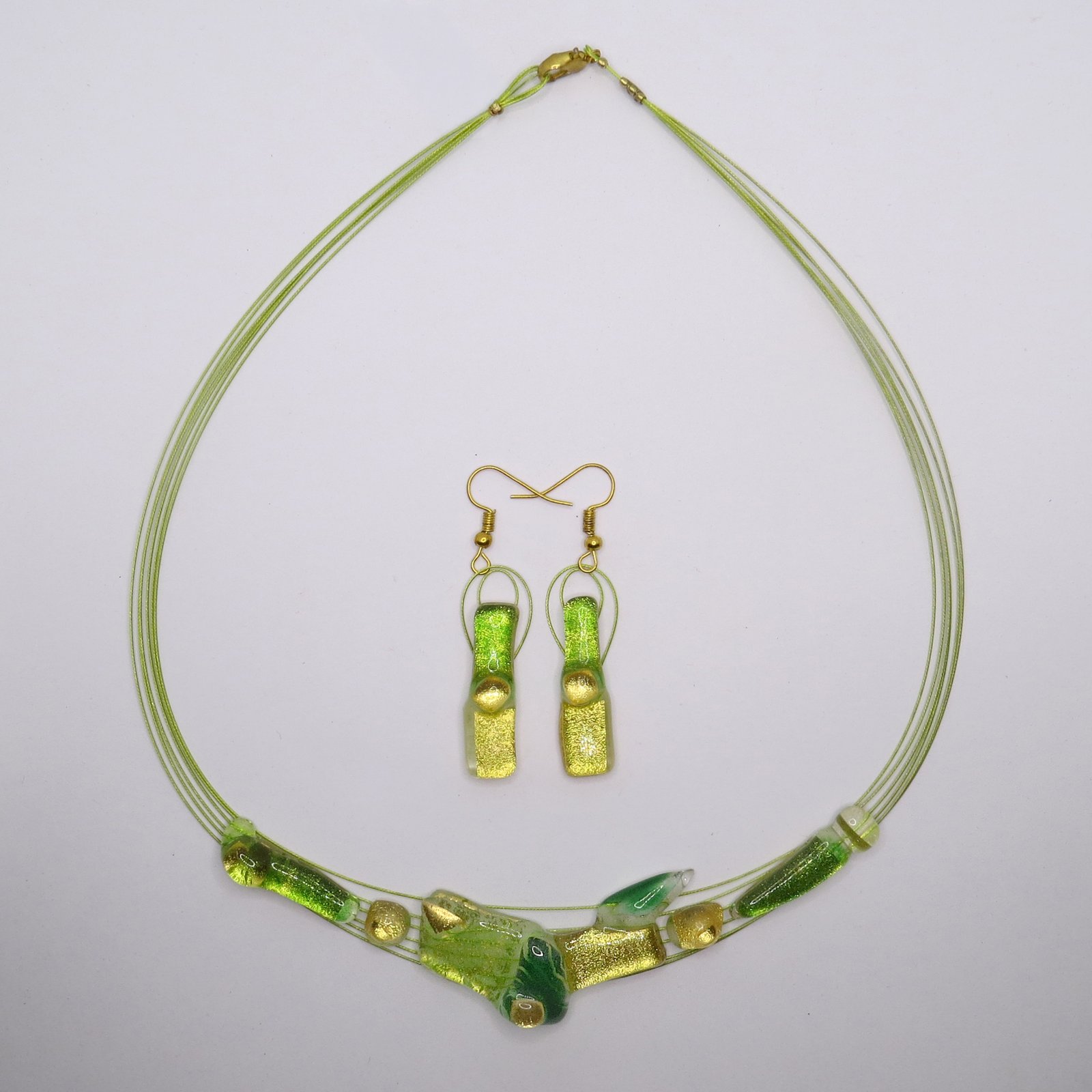 Verdant Gold Glass set